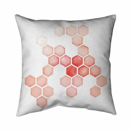 BEGIN HOME DECOR 26 x 26 in. Multiple Alveoles-Double Sided Print Indoor Pillow 5541-2626-AB67-1